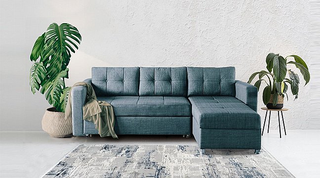 מערכת ישיבה פינתית מעוצבת דגם פיונה - נפתחת למיטה זוגית! מערכת ישיבה פינתית מעוצבת דגם פיונה - נפתחת למיטה זוגית!