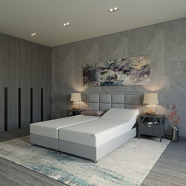 מיטה זוגית חשמלית מתכווננת + ארגז מצעים - דגם לואיג'י  מיטה זוגית חשמלית מתכווננת + ארגז מצעים - דגם לואיג'י