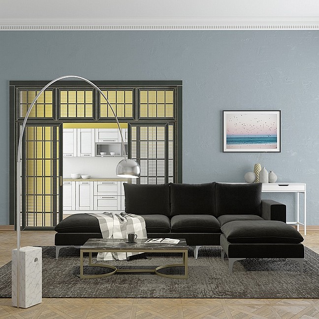 מערכת ישיבה מודולארית מרופדת בבד מילאנו יוקרתי כוללת 2 הדומים - דגם קלואי  מערכת ישיבה מודולארית מרופדת בבד מילאנו יוקרתי כוללת 2 הדומים - דגם קלואי