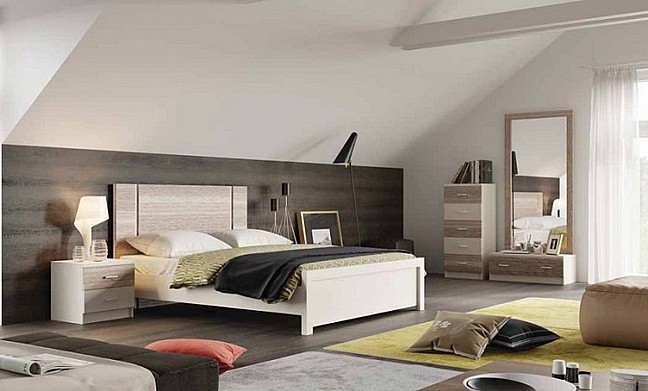 מיטה זוגית עשויה עץ - House Design -ייצור ישראלי - כחול לבן - דגם קליפורניה מיטה זוגית עשויה עץ - House Design -ייצור ישראלי - כחול לבן - דגם קליפורניה