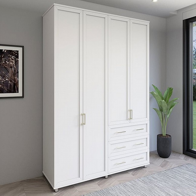 ארון 4 דלתות רוחב 1.6 מ' מבית - House Design - ייצור ישראלי כחול לבן - דגם מאלגה ארון 4 דלתות רוחב 1.6 מ' מבית - House Design - ייצור ישראלי כחול לבן - דגם מאלגה