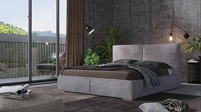 מיטה זוגית מרופדת בעיצוב מודרני - דגם לב  מיטה זוגית מרופדת בעיצוב מודרני - דגם לב