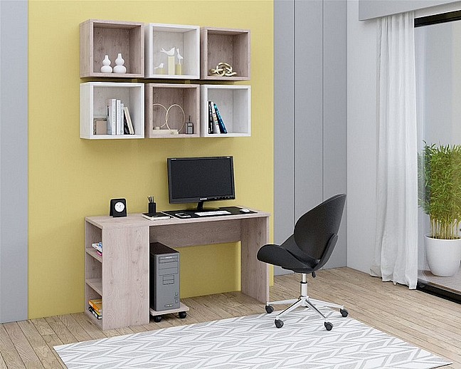 ספריית ילדים + 6 מדפים לתלייה עשויה עץ מבית - House Design דגם גלי ספריית ילדים + 6 מדפים לתלייה עשויה עץ מבית - House Design דגם גלי