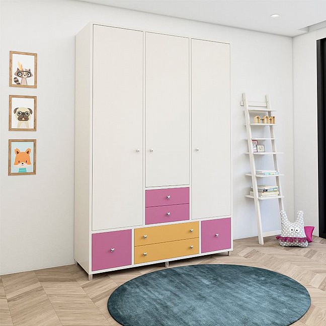 ארון 3 דלתות רוחב 1.62 מ' מבית - House Design - ייצור ישראלי כחול לבן - דגם סופרבוי ארון 3 דלתות רוחב 1.62 מ' מבית - House Design - ייצור ישראלי כחול לבן - דגם סופרבוי