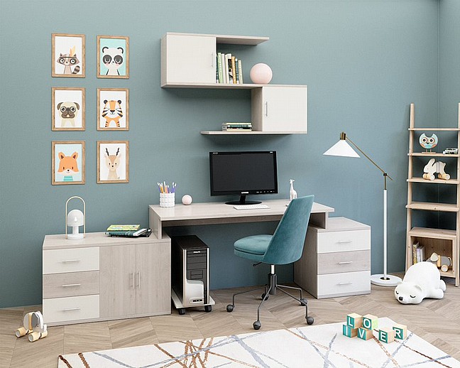 ספריית ילדים עם כוורת לתלייה ומזנון עשויה עץ מבית - House Design דגם מטריקס ספריית ילדים עם כוורת לתלייה ומזנון עשויה עץ מבית - House Design דגם מטריקס