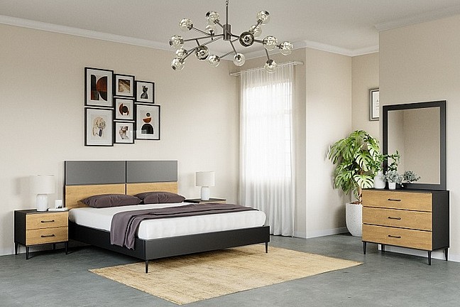 מיטה זוגית עשויה עץ - House Design -ייצור ישראלי - כחול לבן - דגם קאמילה מיטה זוגית עשויה עץ - House Design -ייצור ישראלי - כחול לבן - דגם קאמילה