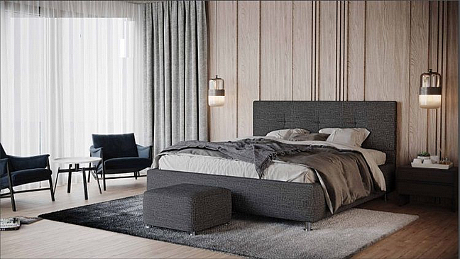 מיטה יהודית מופרדת כולל 2 ארגזי מצעים מרופדת בעיצוב מודרני - דגם לאב - מיטה יהודית מופרדת כולל 2 ארגזי מצעים מרופדת בעיצוב מודרני - דגם לאב -