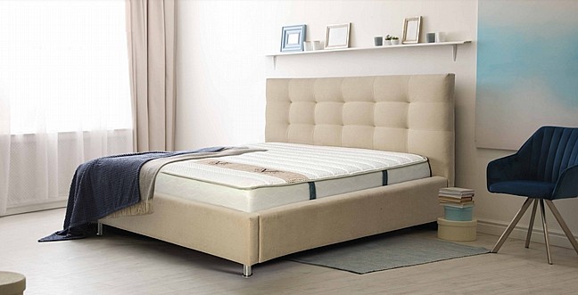 מיטה זוגית מרופדת בעיצוב מודרני - דגם סול מיטה זוגית מרופדת בעיצוב מודרני - דגם סול