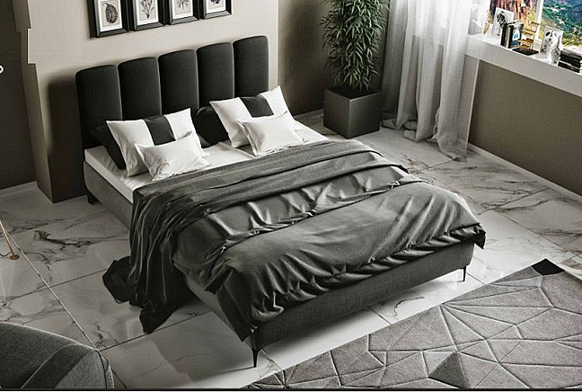 מיטה יהודית מופרדת כולל 2 ארגזי מצעים מרופדת בבד קטיפה בעיצוב מודרני - דגם קמילו - מיטה יהודית מופרדת כולל 2 ארגזי מצעים מרופדת בבד קטיפה בעיצוב מודרני - דגם קמילו -