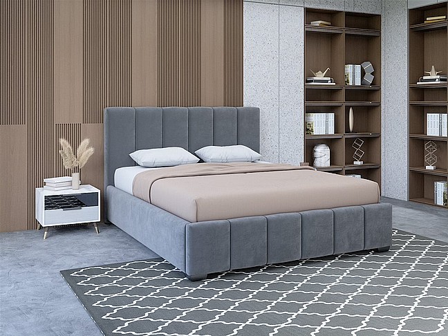 מיטה זוגית מרופדת בעיצוב מודרני - דגם ג'וי מיטה זוגית מרופדת בעיצוב מודרני - דגם ג'וי