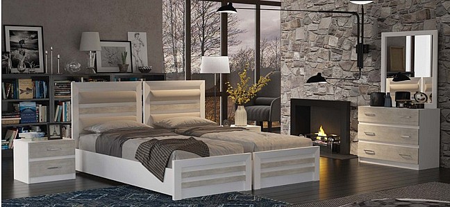 מיטה יהודית מופרדת כולל שני ארגזי מצעים - דגם זיו מיטה יהודית מופרדת כולל שני ארגזי מצעים - דגם זיו