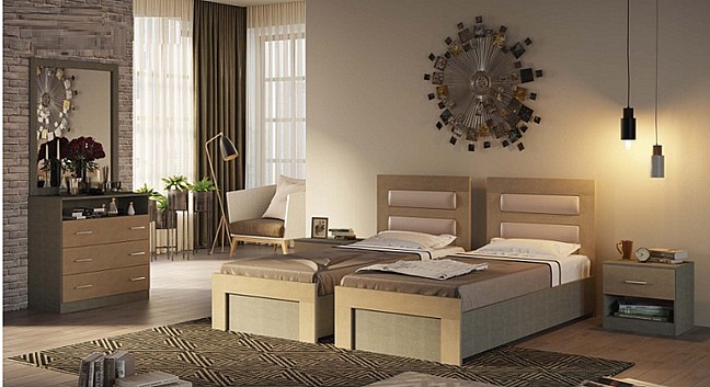 חדר שינה קומפלט בהפרדה יהודית כולל שני ארגזי מצעים - דגם בר חדר שינה קומפלט בהפרדה יהודית כולל שני ארגזי מצעים - דגם בר