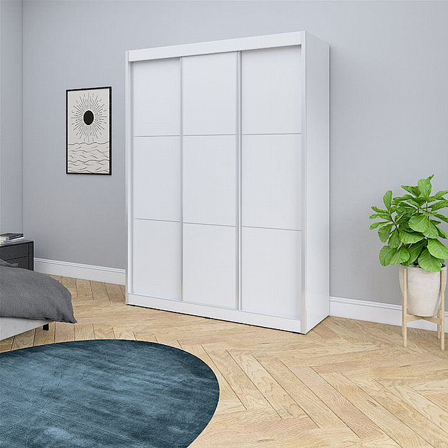 ארון בגדים עם הזזה 3 דלתות רוחב 1.80 מ' - דגם הראל 2022 ארון בגדים עם הזזה 3 דלתות רוחב 1.80 מ' - דגם הראל 2022