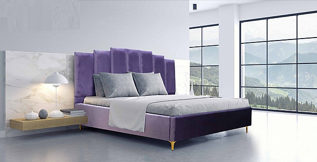 מיטה זוגית יהודית מופרדת כולל 2 ארגזי מצעים מרופדת בבד קטיפה בעיצוב מודרני - דגם לוקו מיטה זוגית יהודית מופרדת כולל 2 ארגזי מצעים מרופדת בבד קטיפה בעיצוב מודרני - דגם לוקו