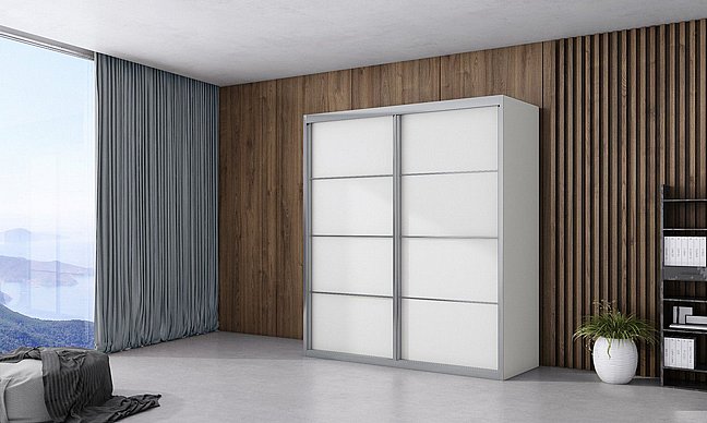 ארון הזזה 2 דלתות ברוחב 160 ס"מ- דגם נועם - עשוי מעץ סנדוויץ ! ארון הזזה 2 דלתות ברוחב 160 ס"מ- דגם נועם - עשוי מעץ סנדוויץ !