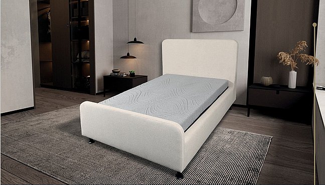 מיטת נוער מרופדת בבד רחיץ - במגוון צבעים דגם לוני מיטת נוער מרופדת בבד רחיץ - במגוון צבעים דגם לוני