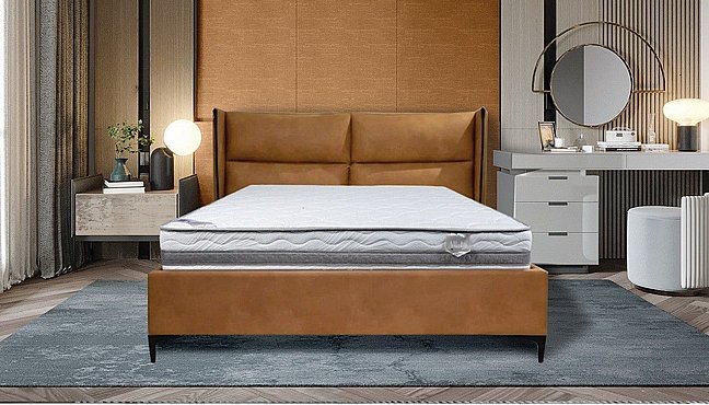 מיטה זוגית מרופדת בעיצוב מודרני - דגם מפל מבצע לרוכשים בפברואר מזרן מתנה מיטה זוגית מרופדת בעיצוב מודרני - דגם מפל מבצע לרוכשים בפברואר מזרן מתנה