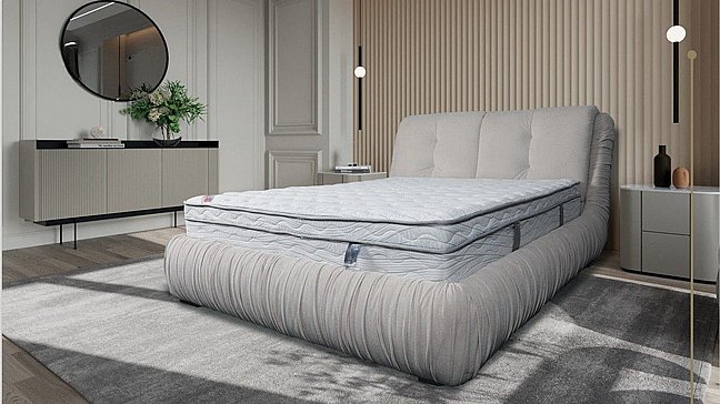 מיטה זוגית מרופדת בעיצוב מודרני - דגם לירז מבצע לרוכשים בפברואר מזרן מתנה מיטה זוגית מרופדת בעיצוב מודרני - דגם לירז מבצע לרוכשים בפברואר מזרן מתנה
